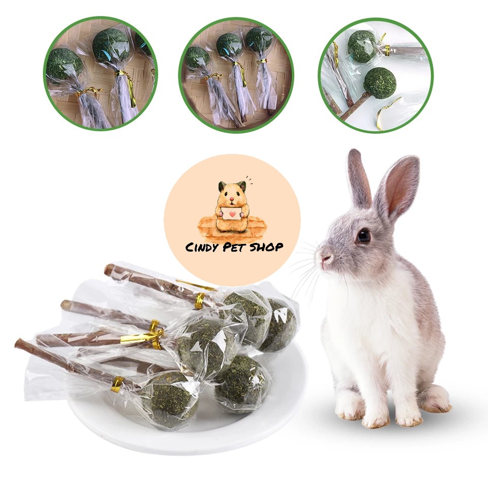 Cỏ Nén Viên Ăn Dặm Mài Răng Cho Thỏ, Bọ, Sóc Bắc Mỹ...