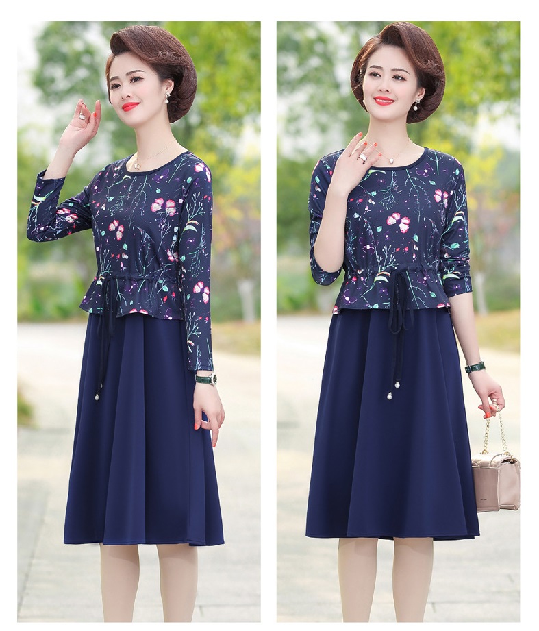 Đầm nữ trung niên tay dài
