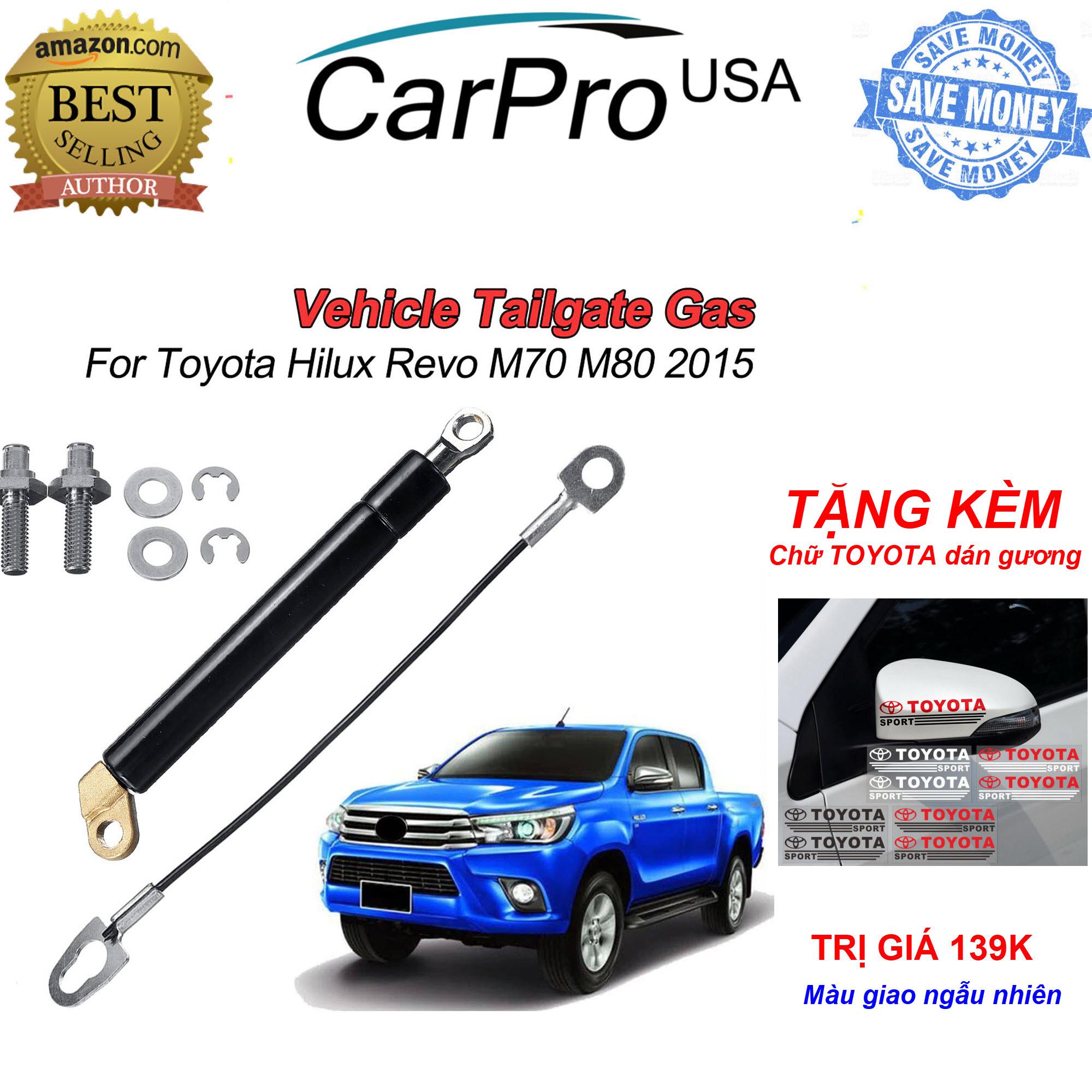 TẶNG chữ TOYOTA dán gương trị giá 139K - Ty Hãm Mở Cốp Sau Toyota Hilux  - Ty hãm thủy lực mở cốp xe bán tải TOYOTA HILUX. Ty thủy lực hãm mở nắp thùng xe bán tải TOYOTA HILUX