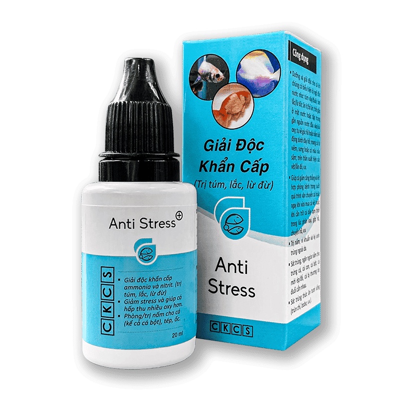 combo 1 anti stress và 1 parakill ( 2 chai) thần dược cá cảnh