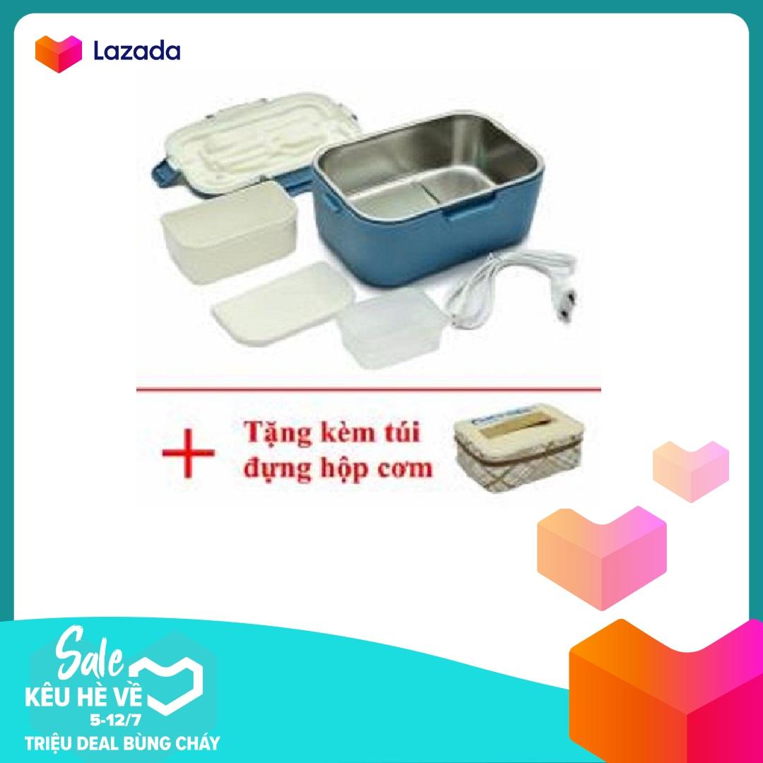 HỘP CƠM ĐIỆN CHEFMAN RUỘT INOX - BẢO HÀNH 2 NĂM + TẶNG TÚI ĐỰNG, CÀ MEN CẮM ĐIỆN CHEFMAN INOX CAO CẤP, HOP COM CAM DIEN GIU NHIET INOX, CA MEN CAM DIEN CHEFMAN INOX CAO CAP