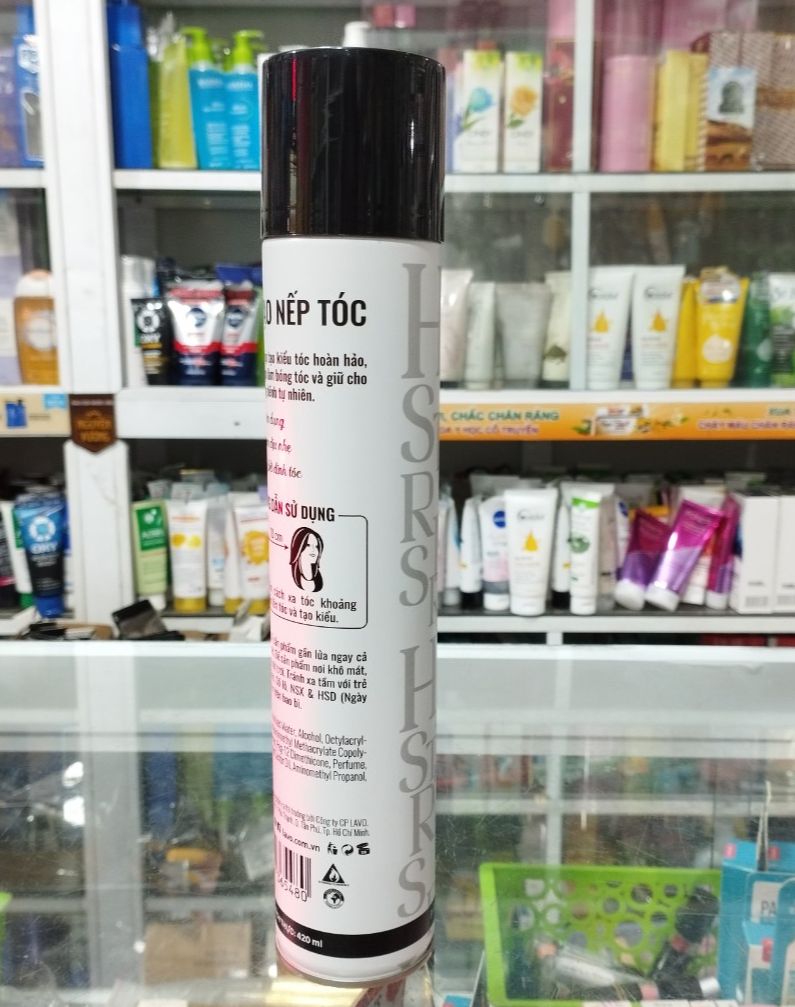 Keo tạo kiểu tóc cứng Lavox 420ml