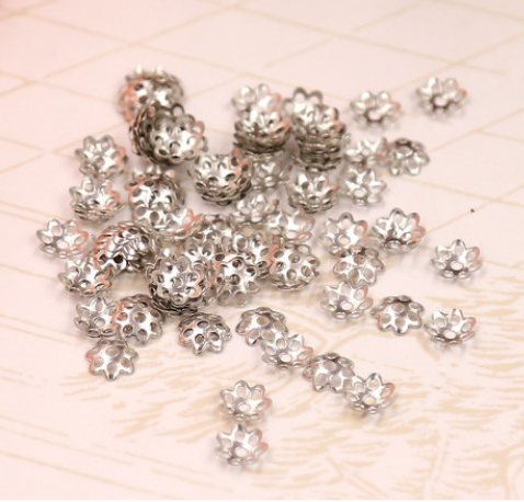 20/50/100 đế hoa ốp hạt nhiều màu size 8mm