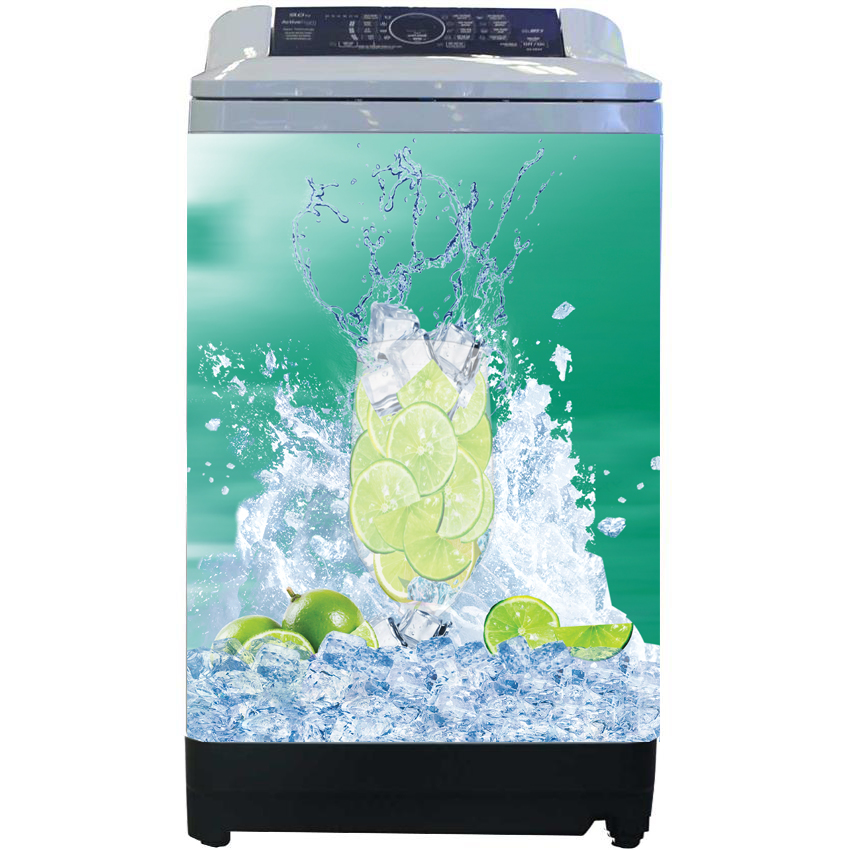 [HCM]Decal dán máy giặt - Hình Chanh Bien XL