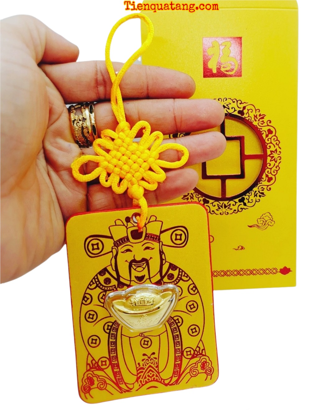 Bao Lì Xì Thần Tài Ôm Thỏi Vàng Quà Tặng Tết 2022