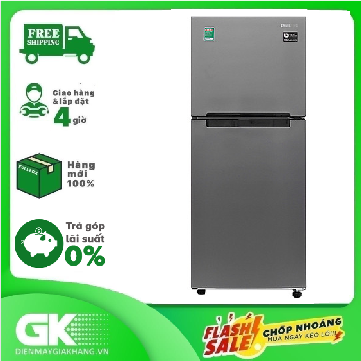 Tủ lạnh Samsung Inverter 208 lít RT19M300BGS/SV, Công nghệ Deodorizer...