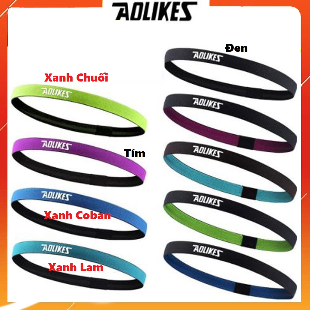Băng đô thể thao nam nữ chặn mồ hôi trán headband - hàng chính hãng aolikes - băng trán thể thao cho nam và nữ tập thể dục