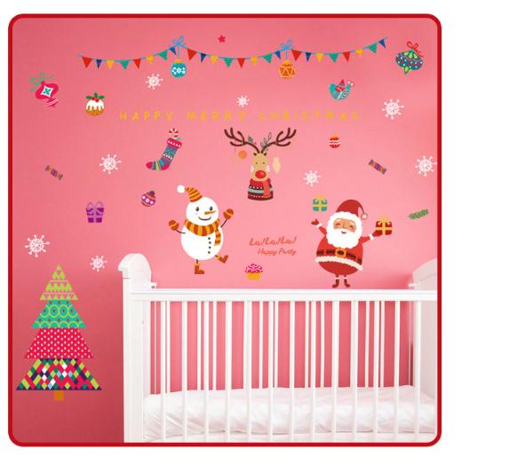 [HCM]Decal trang trí tường Noel- HAPPY CHRISTMAS