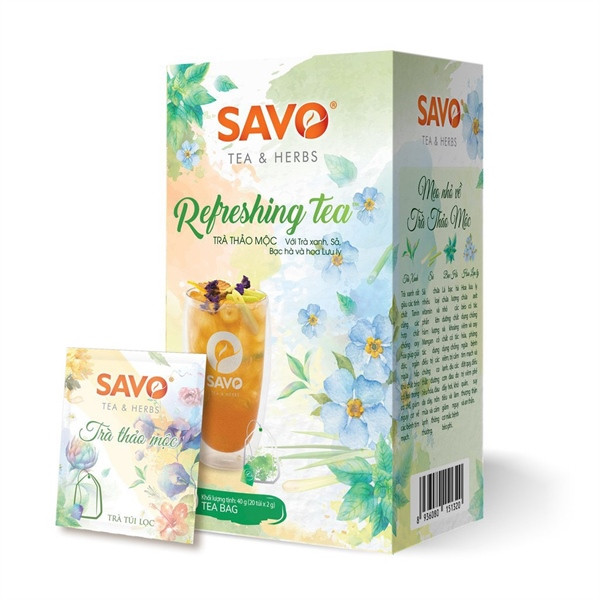 TRÀ SAVO REFRESHING ( REFRESHING TEA ) - Hộp 20 Gói X 2g