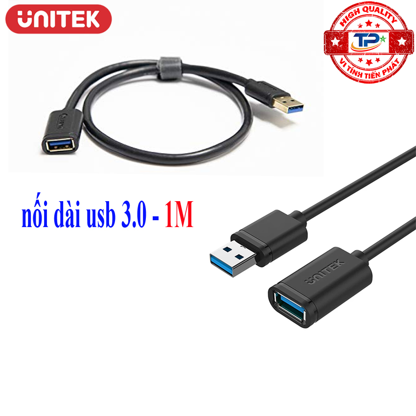 Dây cáp USB 3.0 nối dài 1m - hiệu Unitek Y-C457BBK