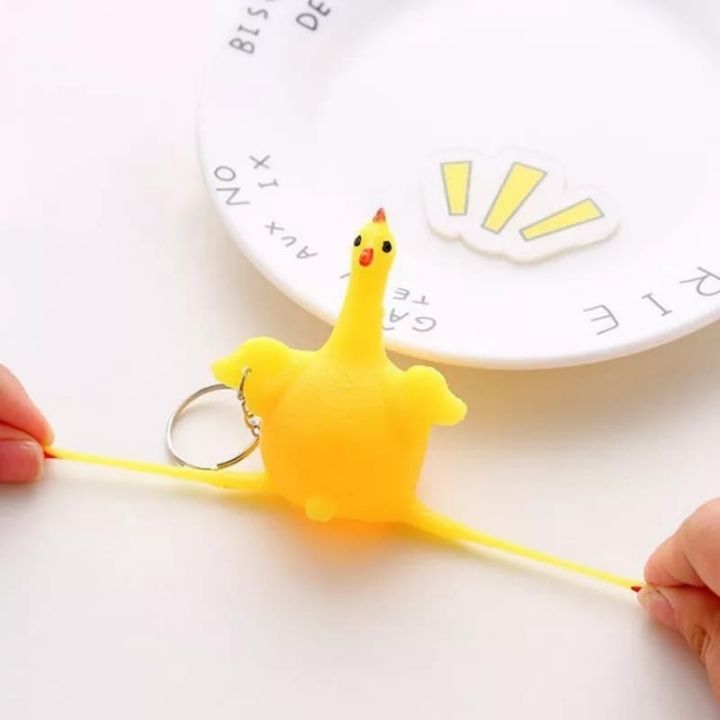 Móc Khóa Gà Đẻ Trứng Đồ Chơi Gà Đẻ Trứng Độc Đáo
