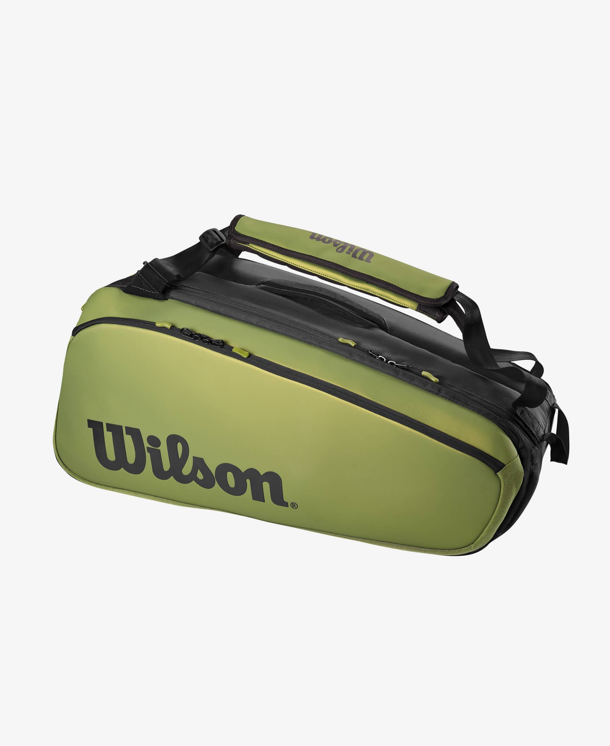Túi tennis wilson super tour blade v8 màu xanh