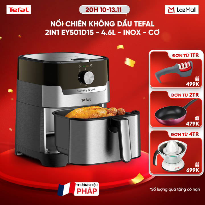 Nồi chiên không dầu Tefal 2in1 EY501D15 –…