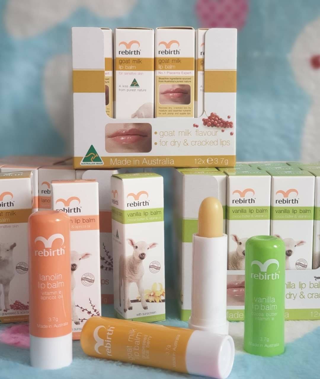 [HÀNG ÚC CHÍNH HÃNG] SON DƯỠNG MÔI NHAU THAI CỪU REBIRTH