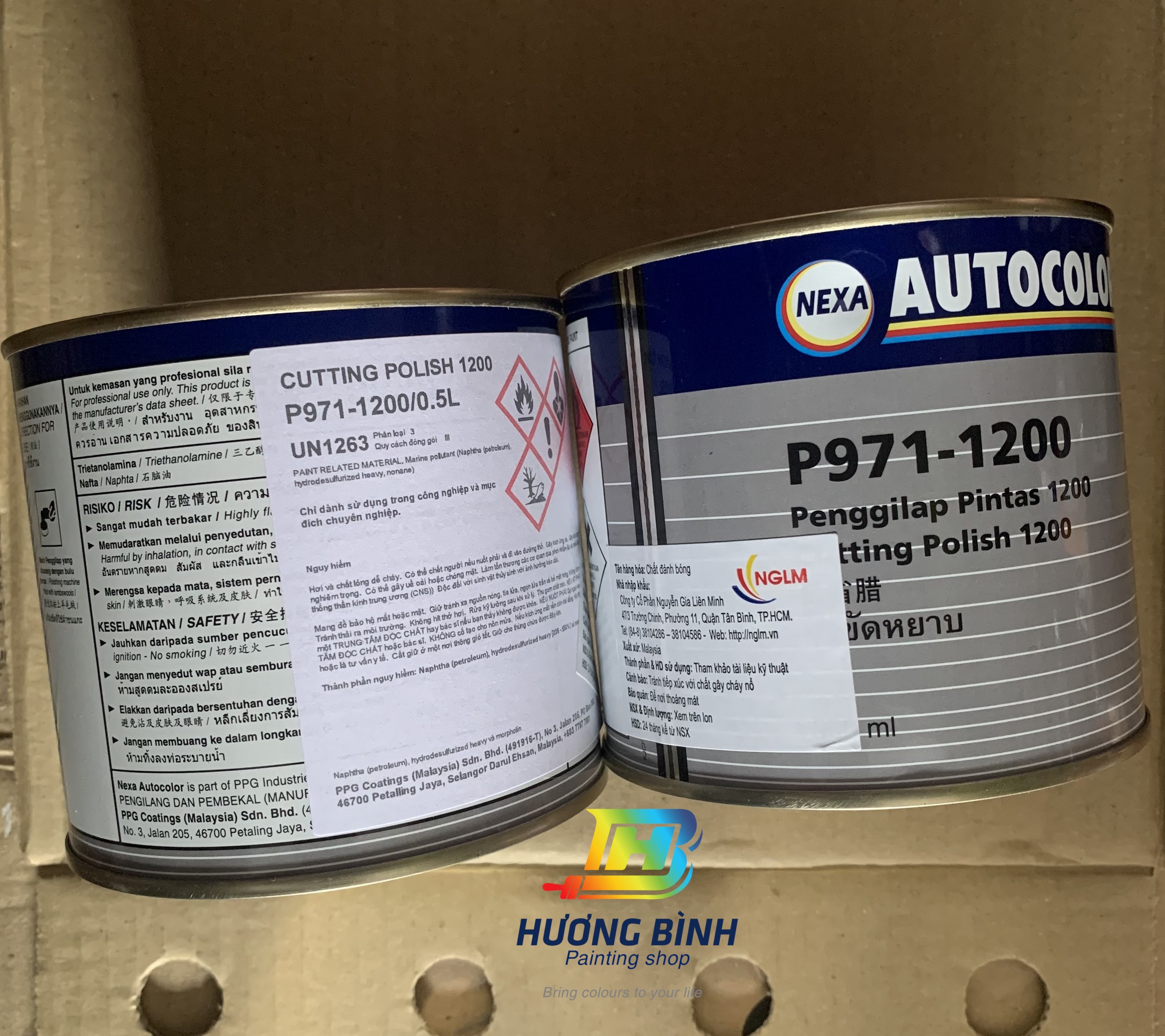 AUTOCOLOR P971 - 1200 - Bát phá đánh bóng bước 2 (đánh bóng, xoá vết xước) (500ml)