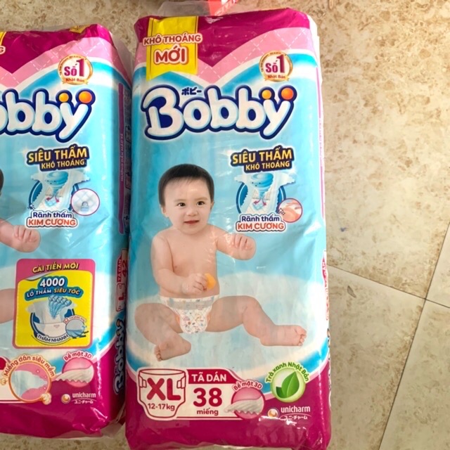 Tã Dán Bobby size S(56)/M(48)/L(42)/Xl(36)
