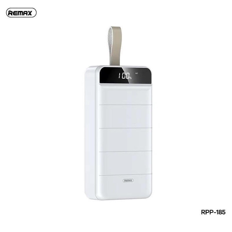 Sạc dự phòng remax rpp-185 50000mah lõi polymer 3 cổng sạc vào, 3 cổng sạc ra