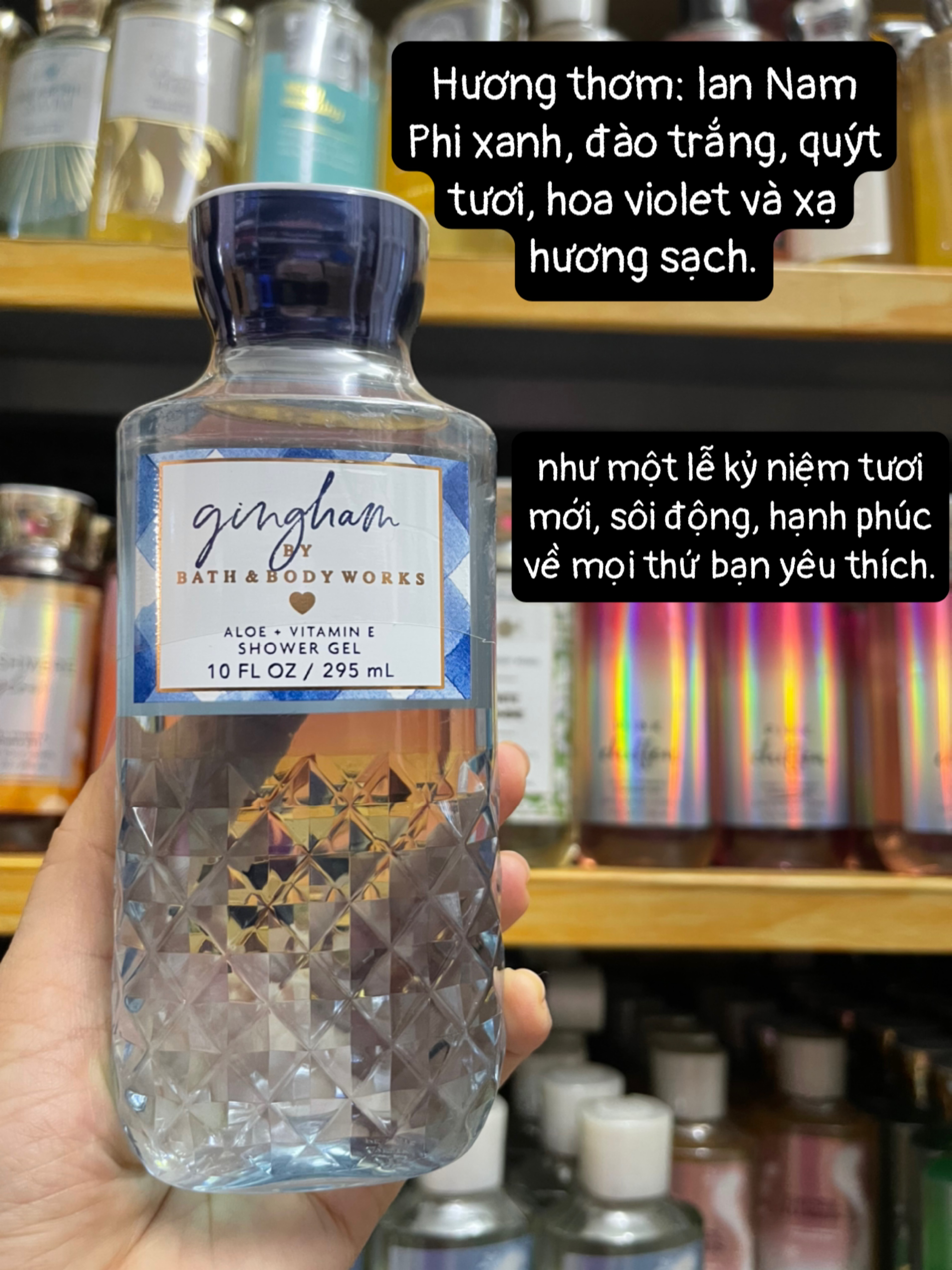 GINGHAM SỮA TẮM THƠM BATH BODY WORKS 295ML