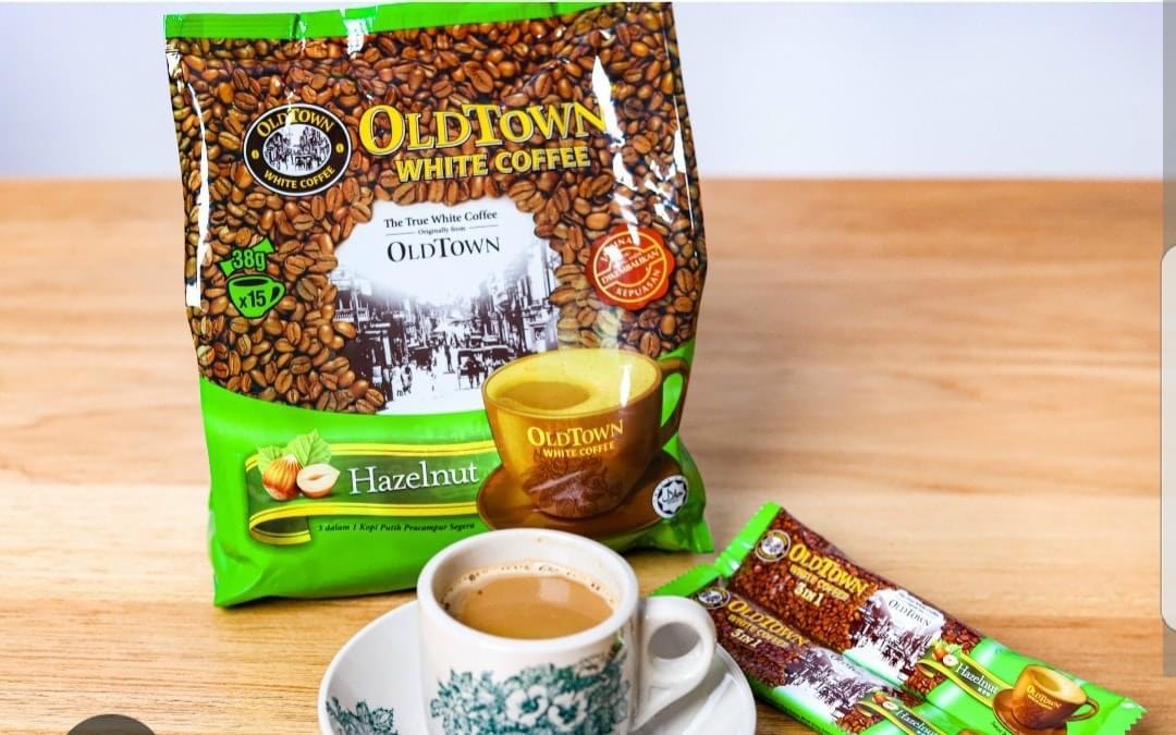 Cà Phê Trắng OldTown Hazelnut - Hạt Phỉ - 570g/ túi (38g x 15 gói)