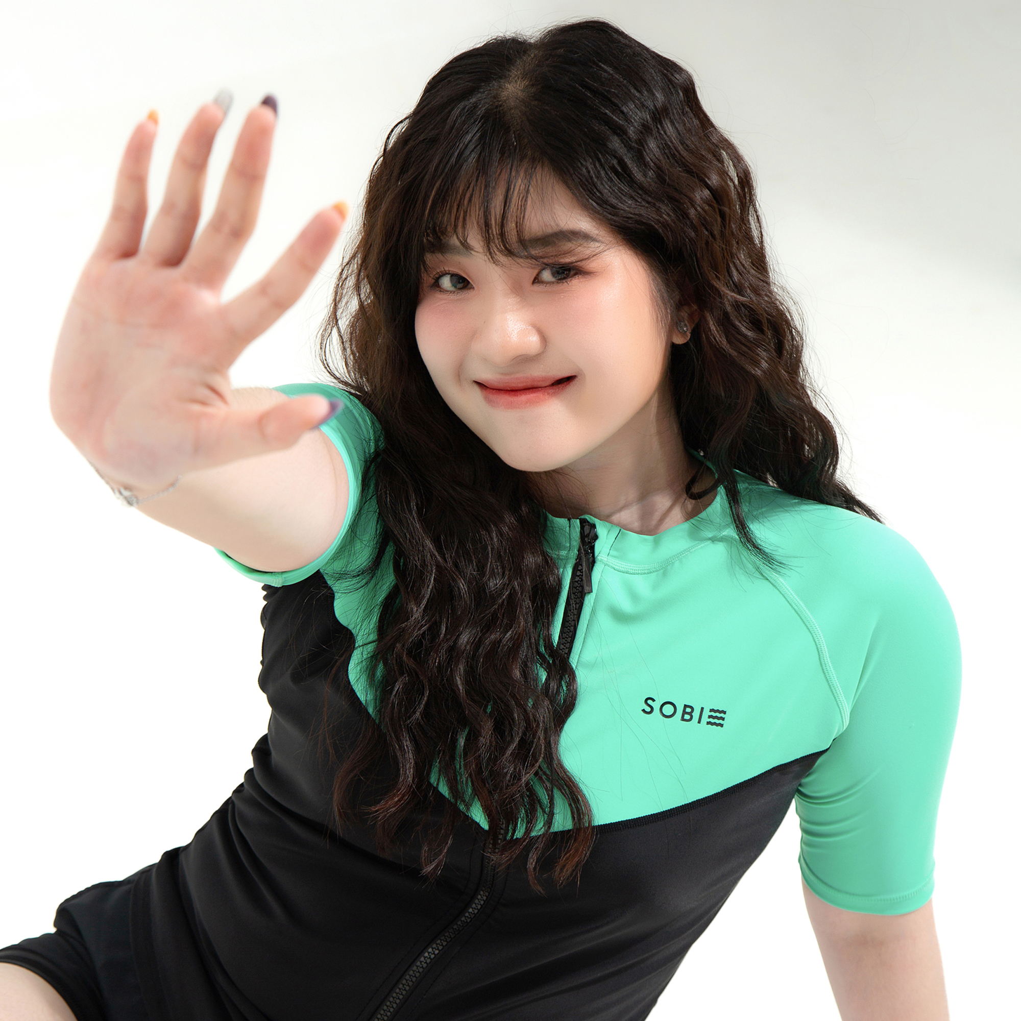 Áo bơi nữ tay ngắn Chubby Andrea SOBIE