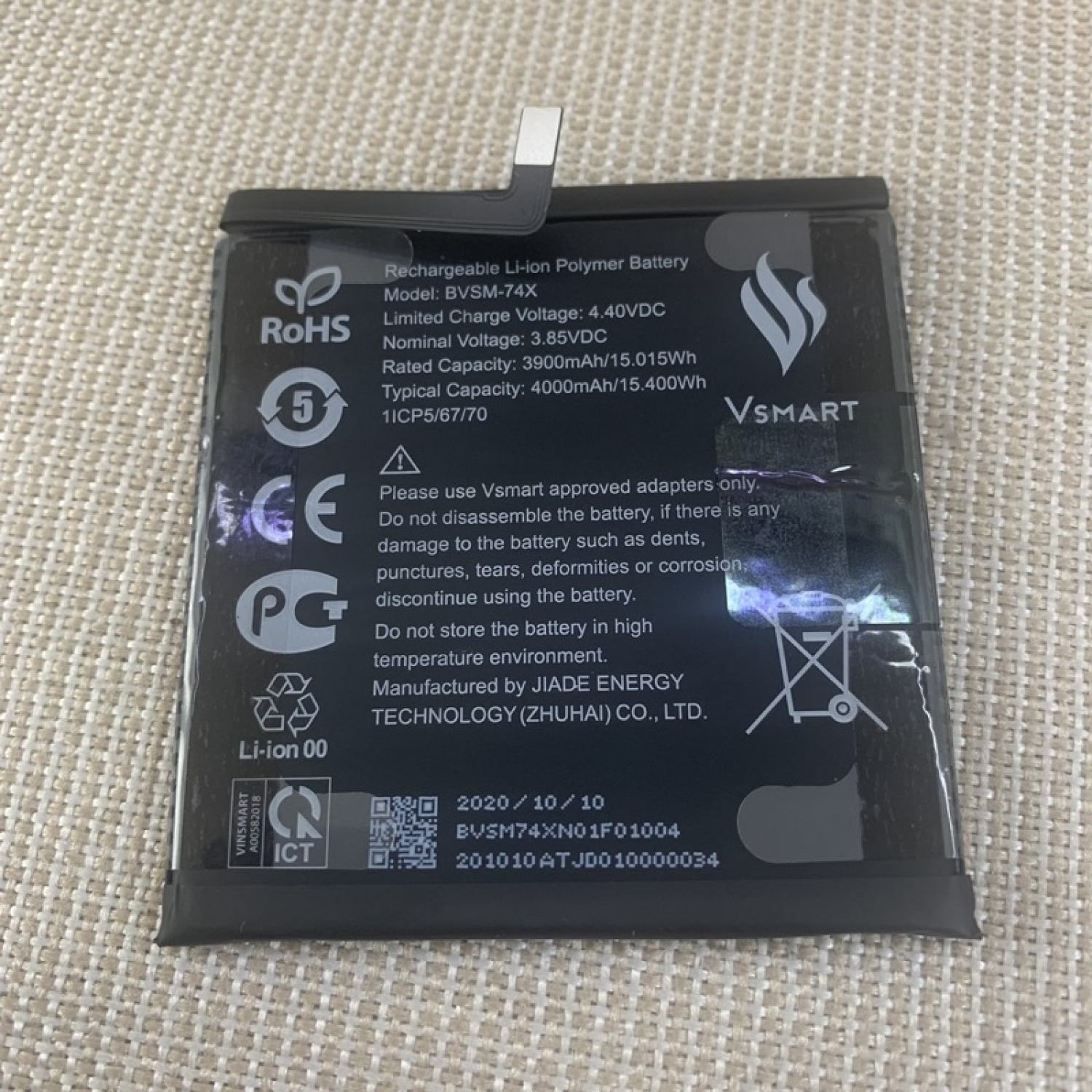 Pin Vsmart Aris_Aris pro (V74x)New Chính Hãng (Freeship )