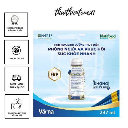 [ HOÀN TIỀN 10% ]Lốc 6 Chai Sữa Bột Pha Sẵn Varna 237ml