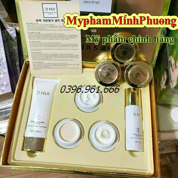 Bộ mỹ phẩm OHUI cao cấp Hàn Quốc ( Bộ 5 sản phẩm ngăn ngừa nám, tàn nhang, làm trắng da )