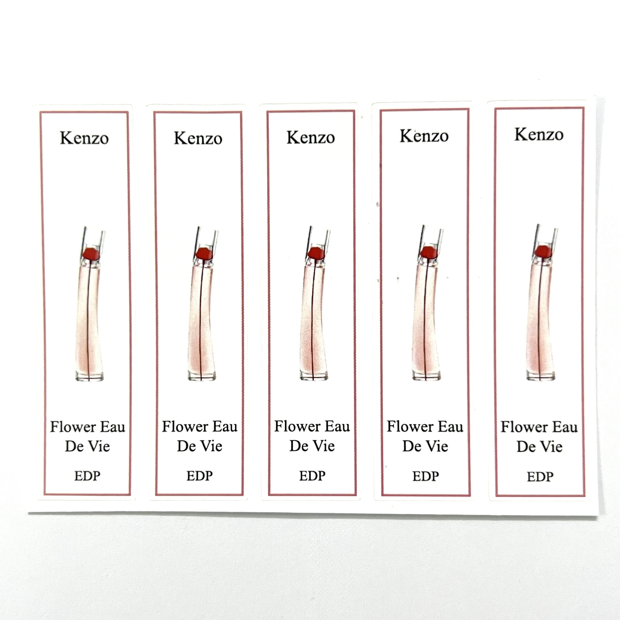 Combo of 10 PCs Ken zumbrella perfume bottle sticker for refills of all series.