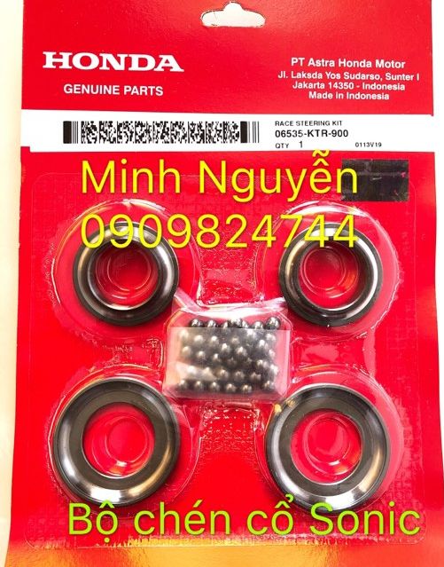 Bộ chén cổ xe sonic 150r chính hãng honda