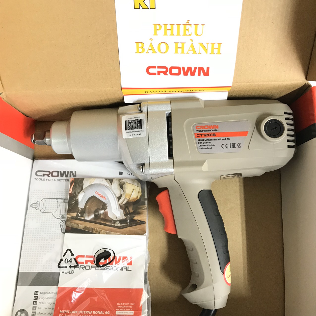 Máy xiết, mở ốc điện crown CT12018