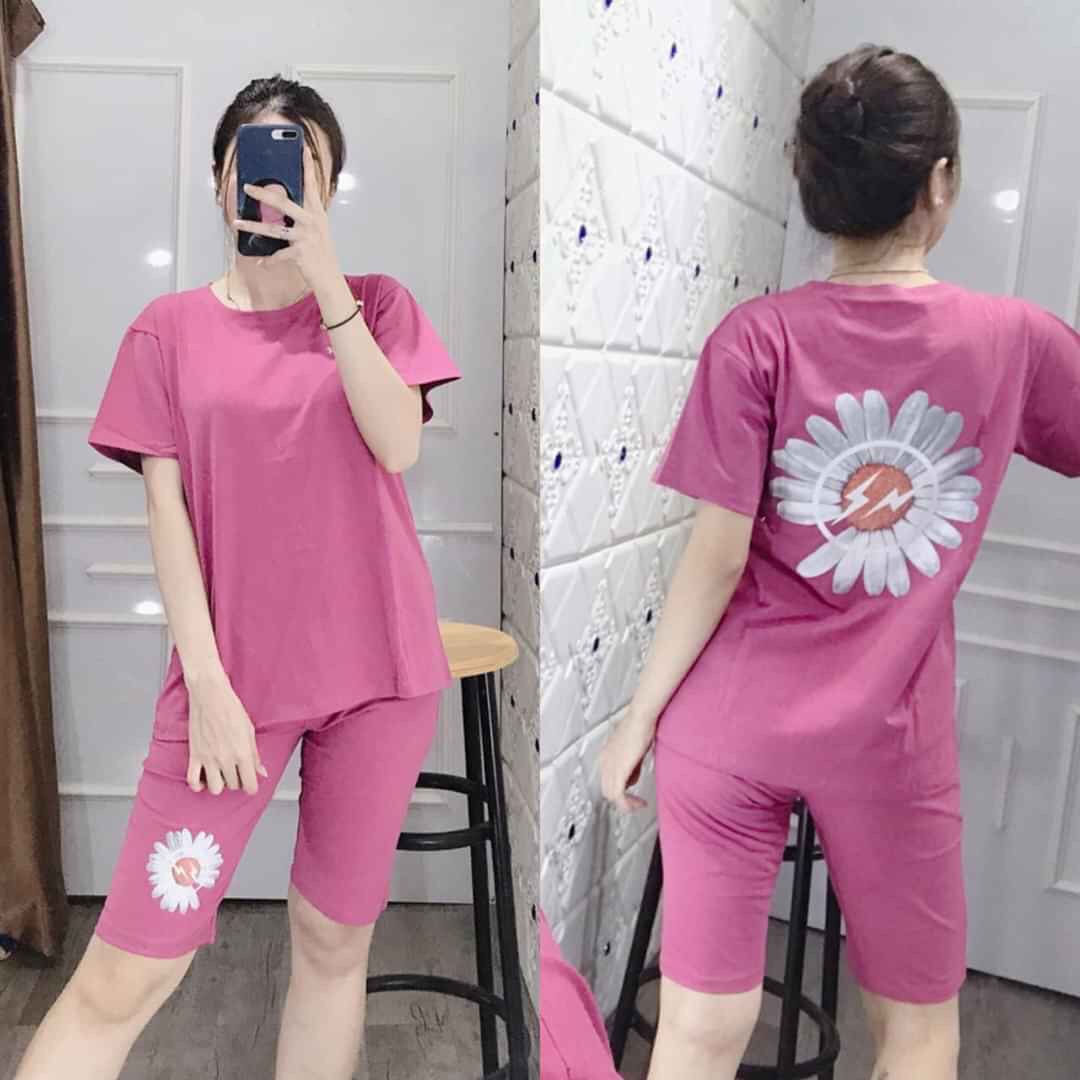 Sét Bộ Forn Lỡ Hot Trend In Hoa Cúc Nhiều Màu dễ thương TTSLA0556