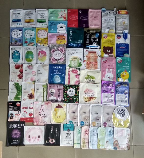 combo mix 50 mặt nạ dưỡng da