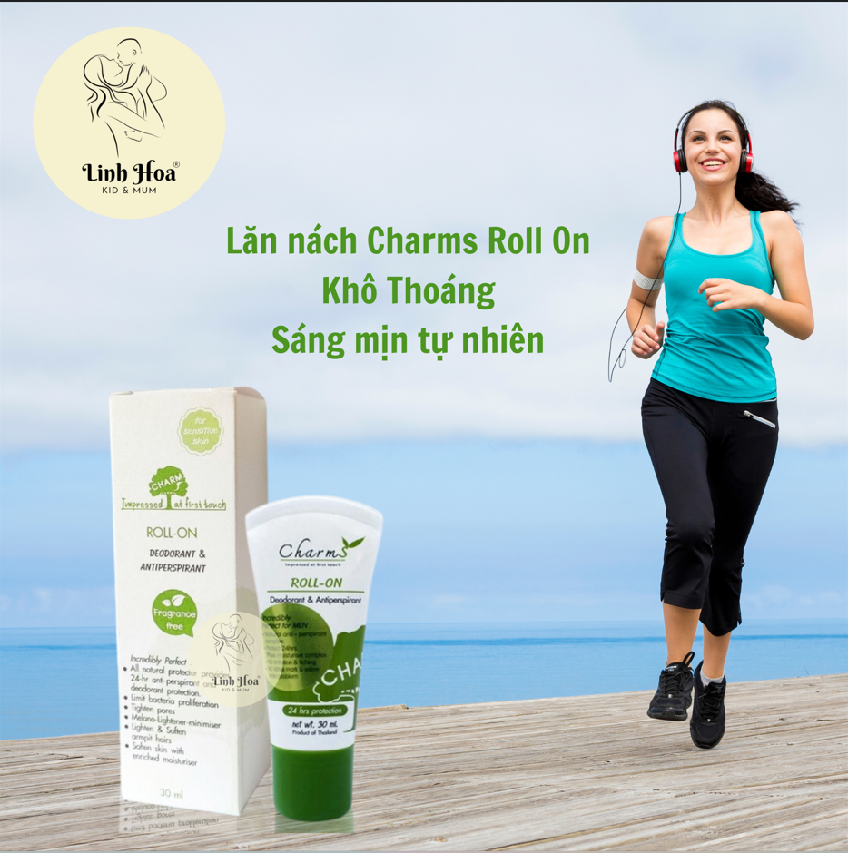 Lăn nách khử mùi  - CHARMS ROLL ON DEODORANT & ANTIPERSPIRANT