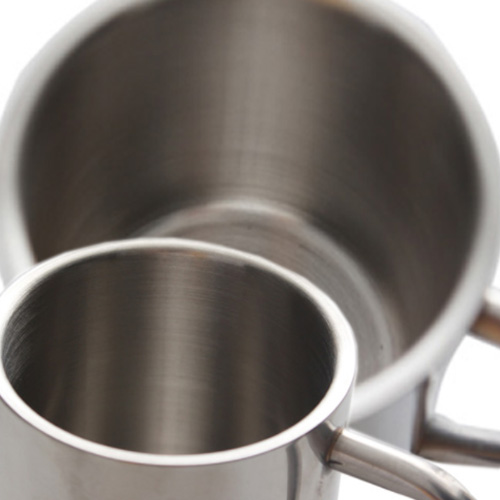 Ca inox có quai uống nước, súc miệng