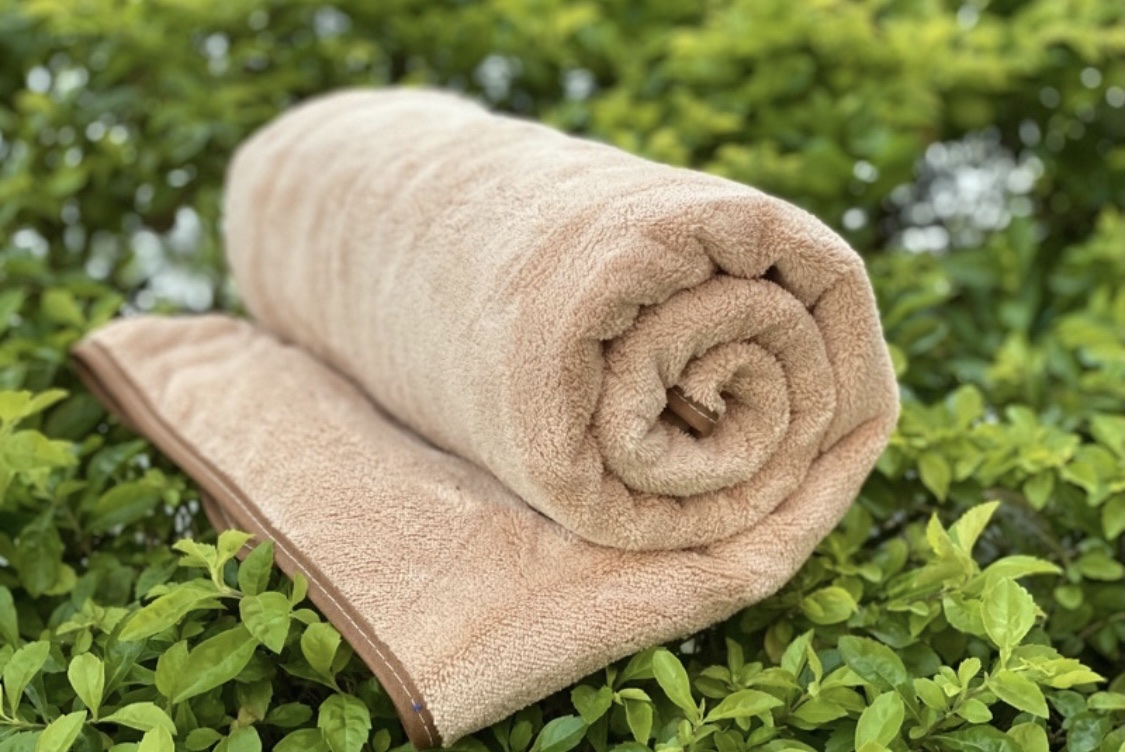 Khăn tắm Lông Cừu gấu trơn, KT 60x120cm