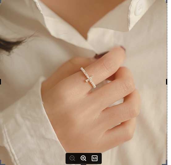 Nhẫn bạc xi vàng cỏ 4 lá - Qq2burs