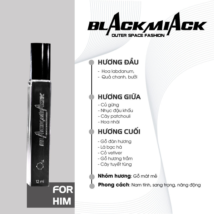 Nước hoa Valmory 12ml BlackMiack Version 2023