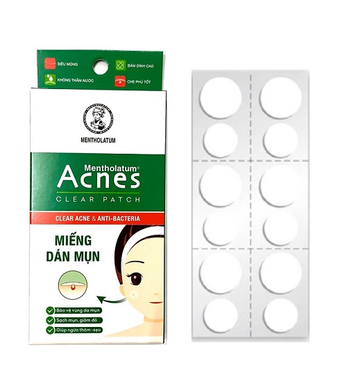 Hộp Miếng Dán Mụn Acnes Clear Patch 12 và 24 miếng