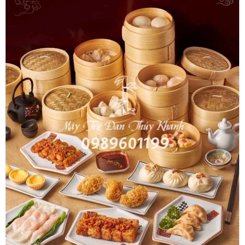 Lồng hấp tre xửng hấp tre bánh bao há cảo