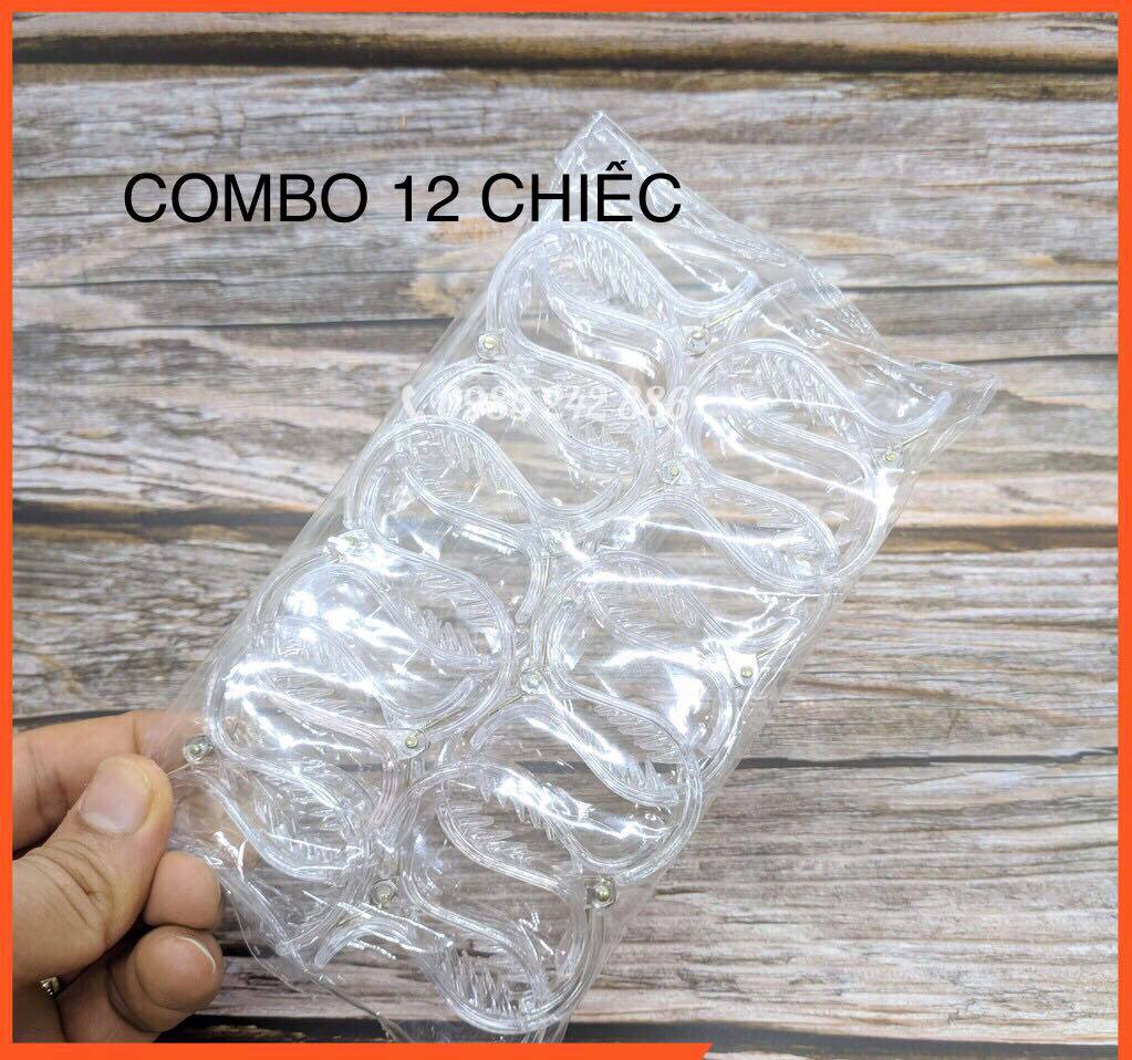 SỈ SET 12 KẸP TÓC CÀNG CUA TRONG SUỐT (COMBO 12 Chiếc)