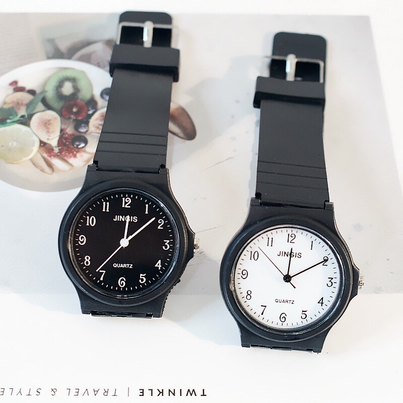 Đồng hồ thời trang nam nữ JinGis mặt gạch và mặt số SC539 HOT SALE
