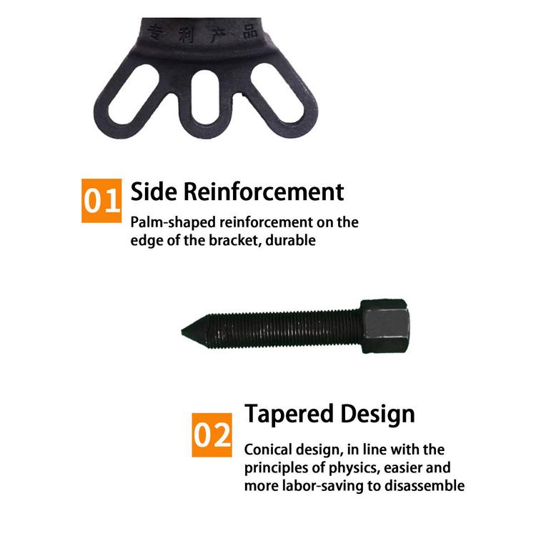 Hub Puller Tool High Carbon Steel Hub Puller Front Wheel Hub Puller Hub Installer And Remover Tool With Palm Shaped Reinforcement Edge kindly