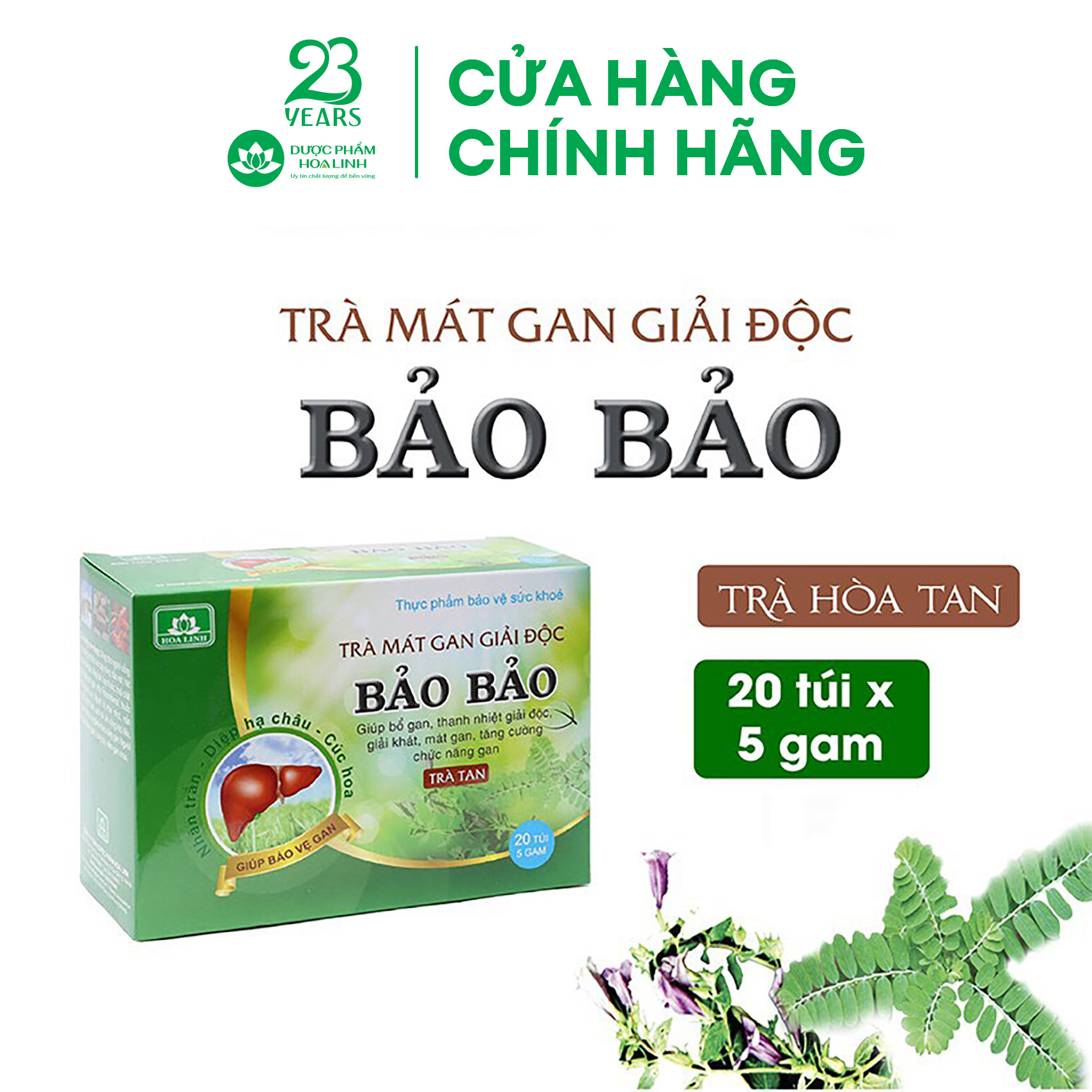 Trà tan Bảo Bảo - Hộp 20 gói