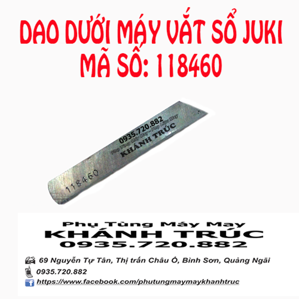 118460 dao dưới vắt sổ juki mo2500 máy may công nghiệp