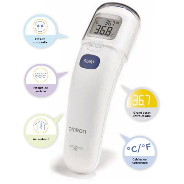 Nhiệt kế đo trán omron MC-720