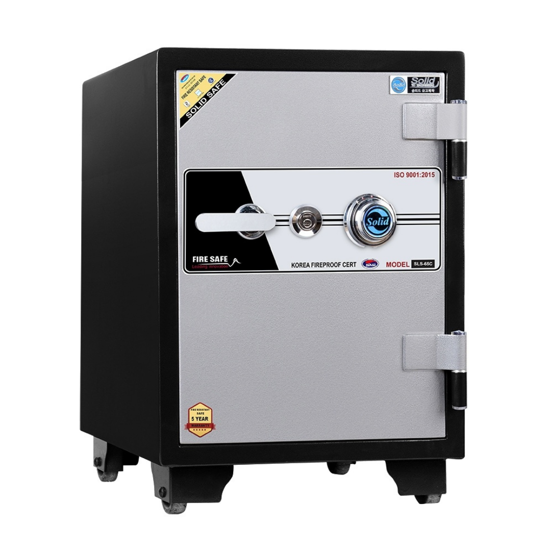 Két Sắt Solid SLS-65 (130kg) Chống Cháy 1000 độ C Hàn Quốc