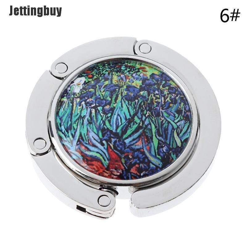Jettingbuy Portable Folding Bag Handbag Tote Table Hanger Hook Holder Purse Hanger Holder