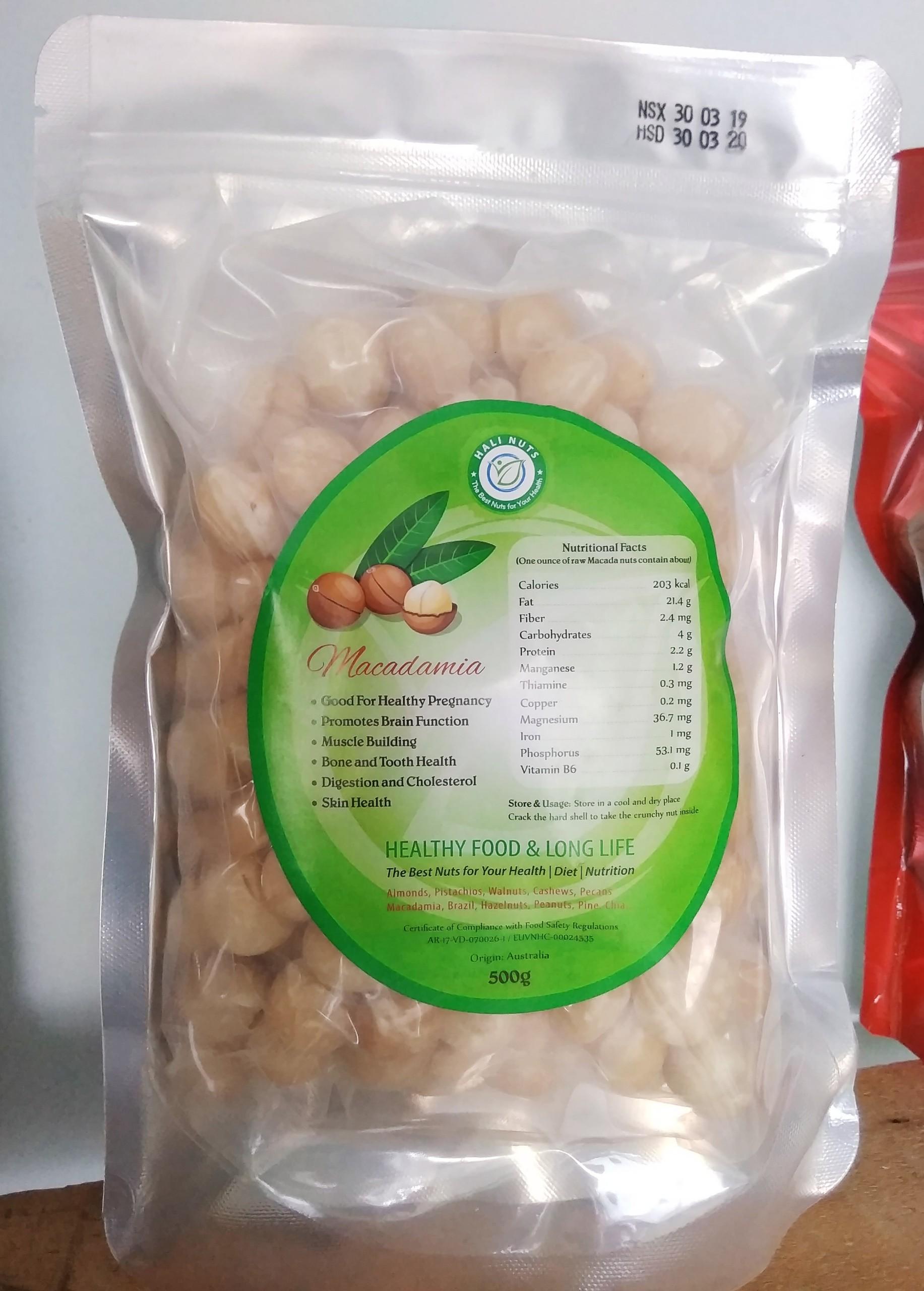 [HCM]Nhân hạt Macca Úc (500gr) - Hạt Macca tách vỏ