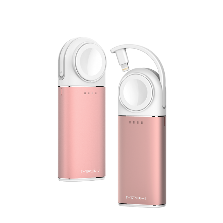 Sạc dự phòng không dây Mipow Tube 5000 Mah Apple Watch & Iphone Lightning Cable