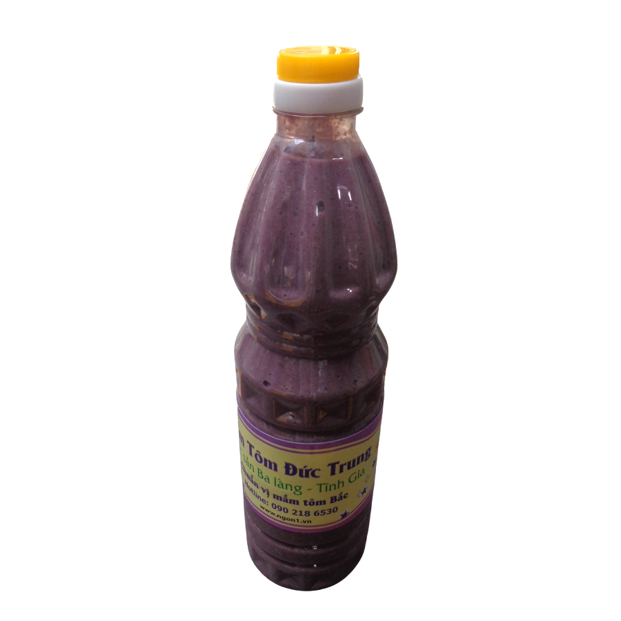 Mắm tôm Ba Làng Thanh Hóa loại đặc biệt NGON1 (chai 1l chuyên dùng nhà hàng)